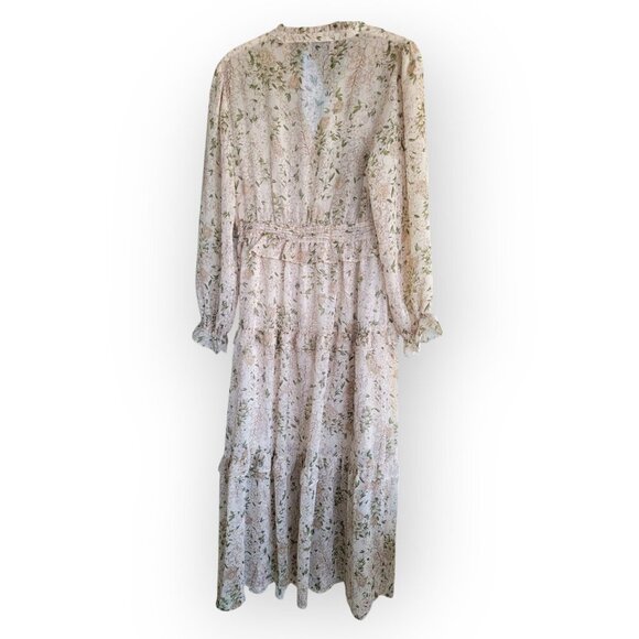 Cream Green Long Sleeve Fairycore Maxi Dress by Dress Forum Los Angeles size S - Picture 6 of 13